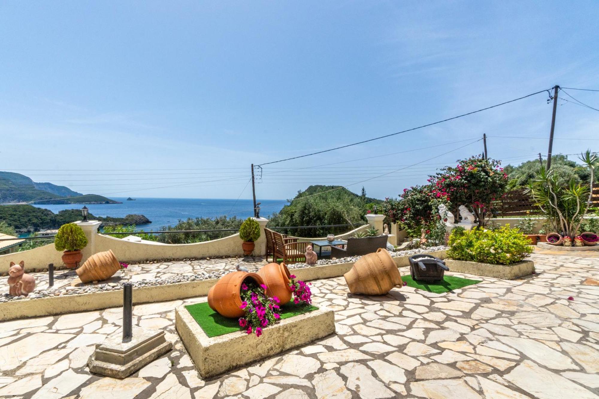 Villa Angela Panorama Paleokastritsa Exterior foto